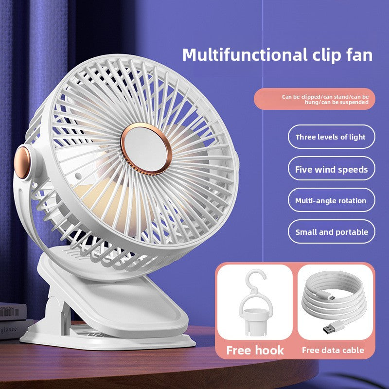 Portable USB Desk Fan with Rechargeable Battery