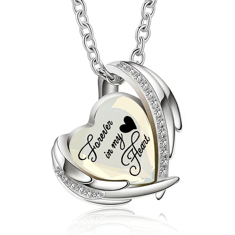 Heart Shaped Ash Memorial Necklace