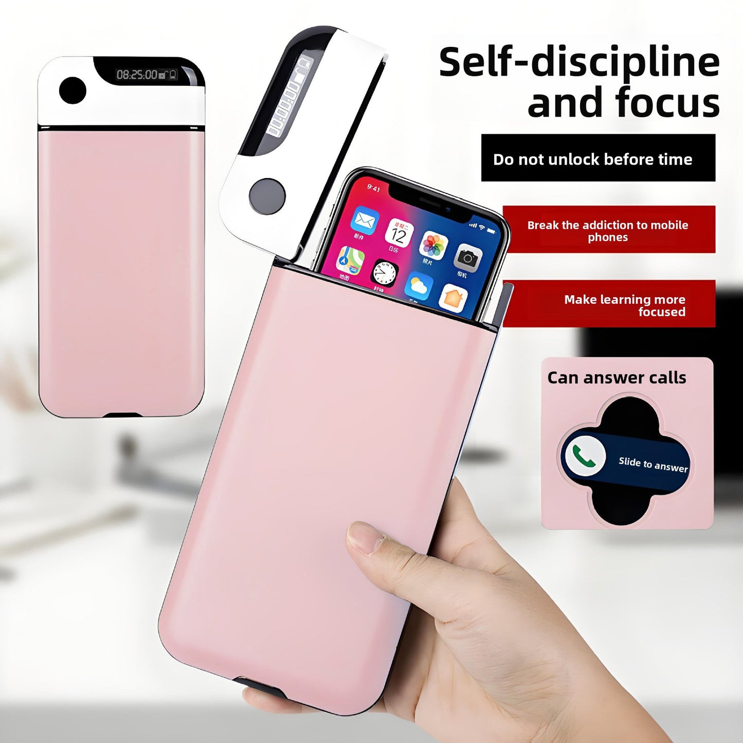 Mobile Phone Timer Lock Box for Study Focus
