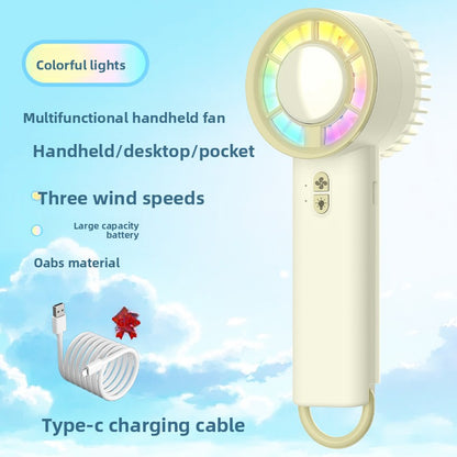 Portable USB Desk Fan with Rechargeable Battery