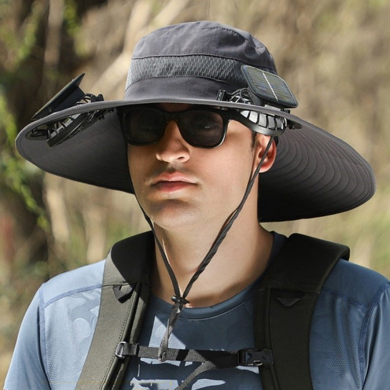 Solar Powered Rechargeable Fan Hat