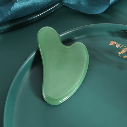 Natural Jade Facial Roller and Gua Sha Set