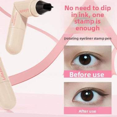 Rotating Eyeliner Stamp Pen Dual Ended Waterproof