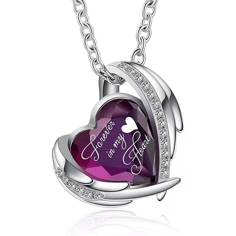 Heart Shaped Ash Memorial Necklace