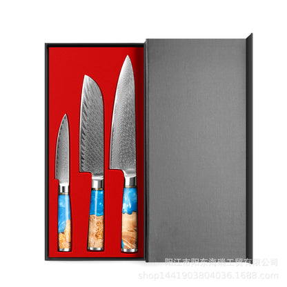 Damascus Steel Kitchen Knife Set
