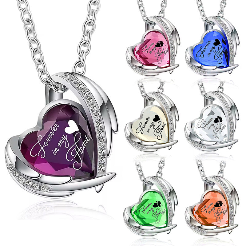 Heart Shaped Ash Memorial Necklace