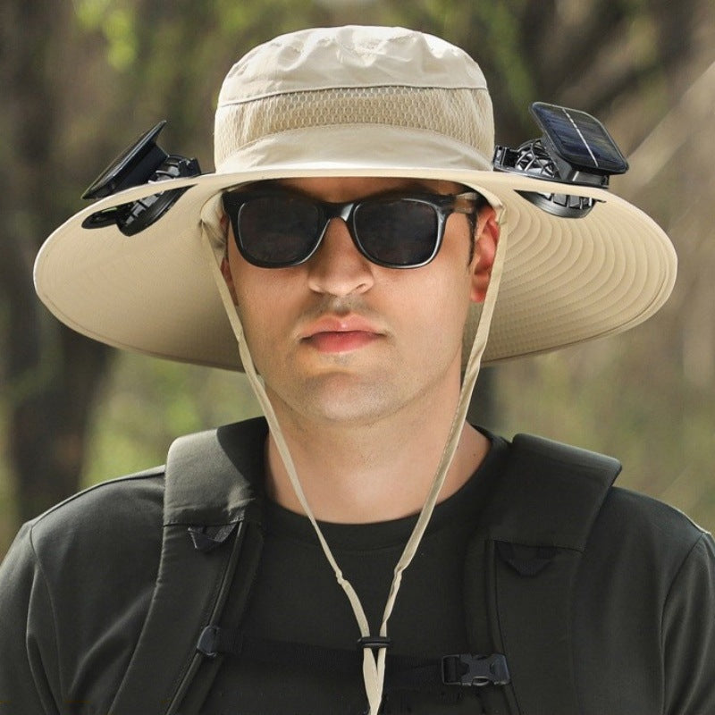 Solar Powered Rechargeable Fan Hat