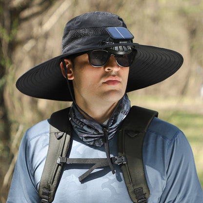 Solar Powered Rechargeable Fan Hat