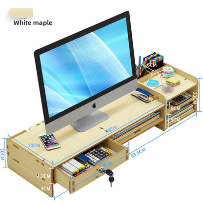 Ergonomic Desktop Rack with Storage Drawers