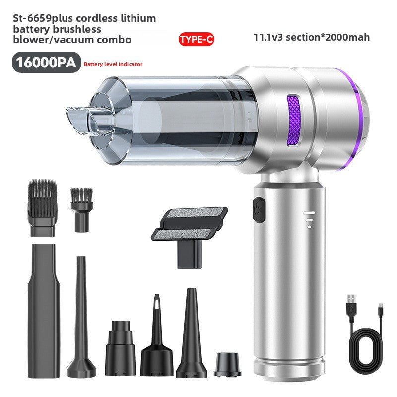 Cordless Car Vacuum Cleaner with Blowing and Inflating Function