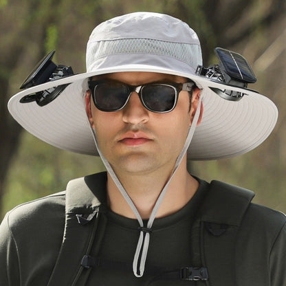 Solar Powered Rechargeable Fan Hat