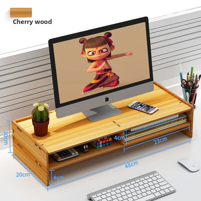 Ergonomic Desktop Rack with Storage Drawers