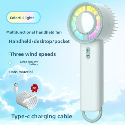 Portable USB Desk Fan with Rechargeable Battery