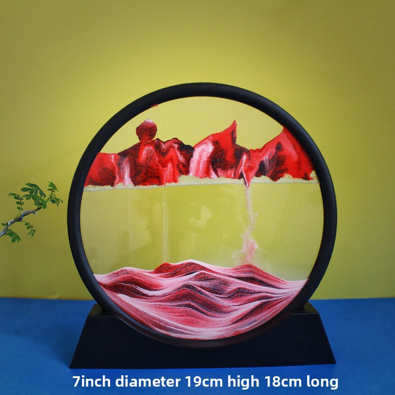 3D Hourglass Sand Painting Decor