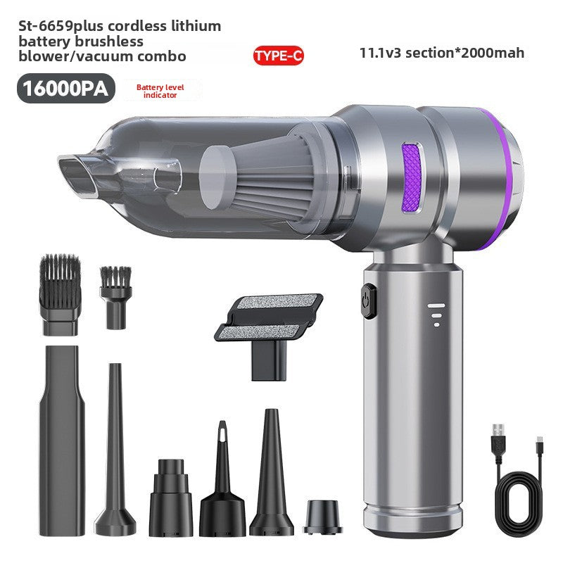 Cordless Car Vacuum Cleaner with Blowing and Inflating Function
