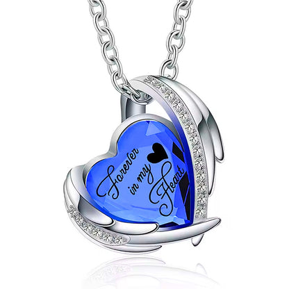 Heart Shaped Ash Memorial Necklace