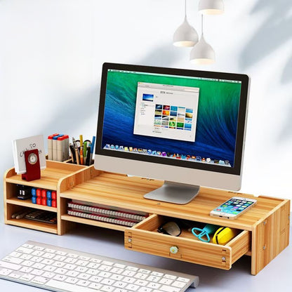 Ergonomic Desktop Rack with Storage Drawers