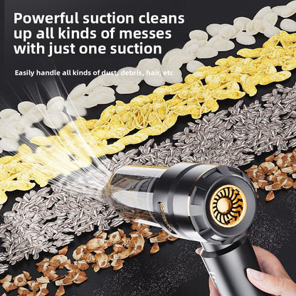 Cordless Car Vacuum Cleaner with Blowing and Inflating Function