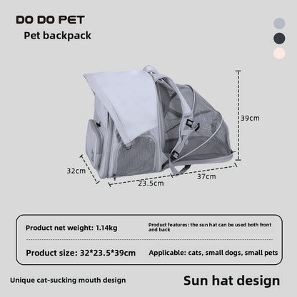 Summer Breathable Mesh Pet Outgoing Bag