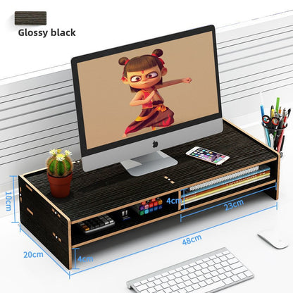 Ergonomic Desktop Rack with Storage Drawers