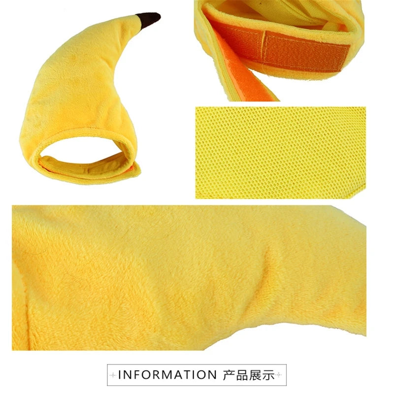 Cat Hat Banana Funny Halloween Costume Cat Dog Hats Pet Puppy Props Dress Headgear Cat Holiday Decoration Headgear Pet