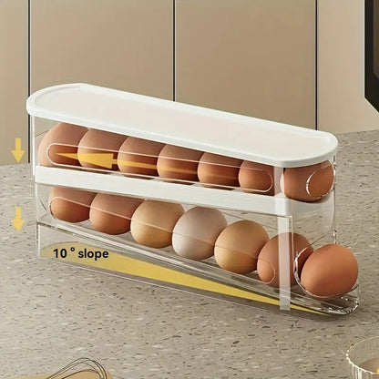 Rolling Egg Storage Container with Lid