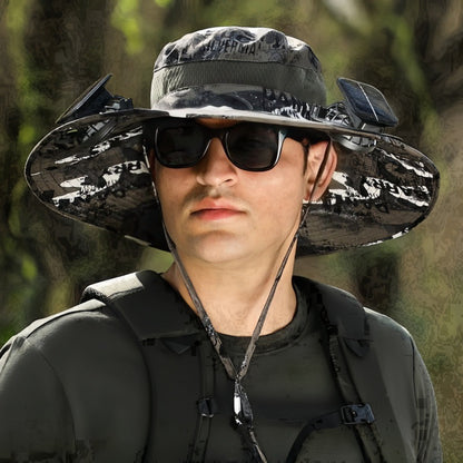Solar Powered Rechargeable Fan Hat