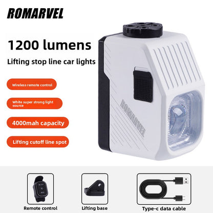 Bicycle Headlight with Dual Beam and Remote Control
