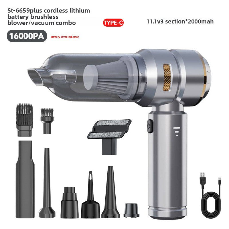 Cordless Car Vacuum Cleaner with Blowing and Inflating Function