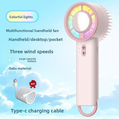 Portable USB Desk Fan with Rechargeable Battery