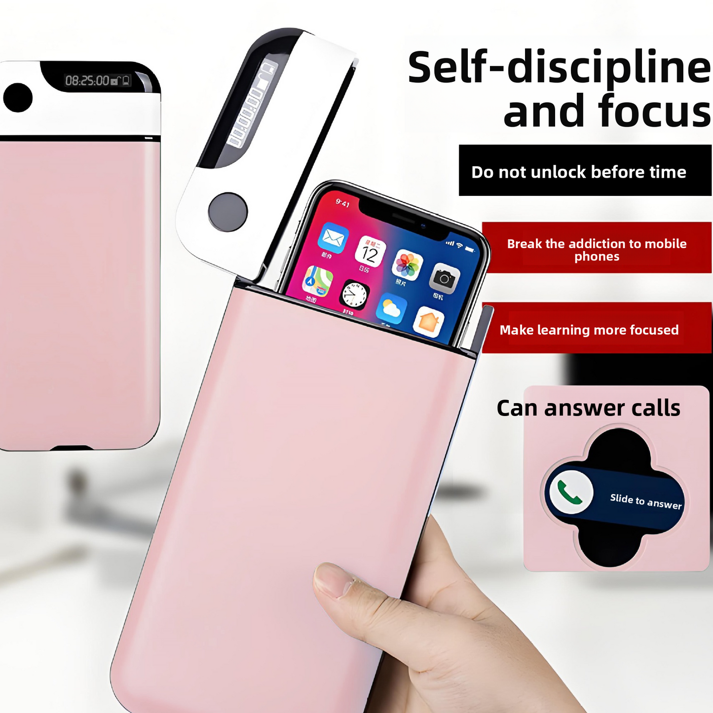 Mobile Phone Timer Lock Box for Study Focus