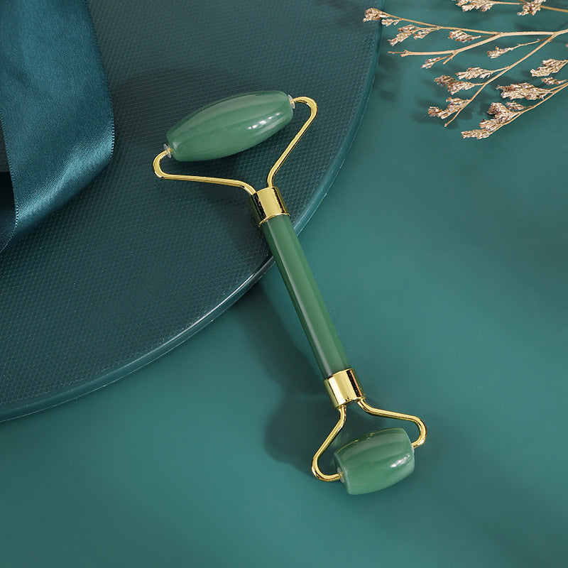 Natural Jade Facial Roller and Gua Sha Set