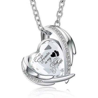 Heart Shaped Ash Memorial Necklace