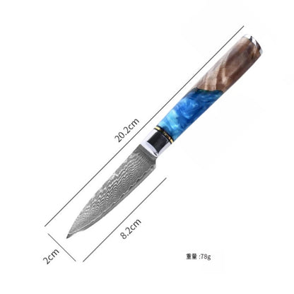 Damascus Steel Kitchen Knife Set