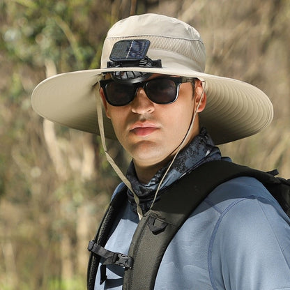 Solar Powered Rechargeable Fan Hat