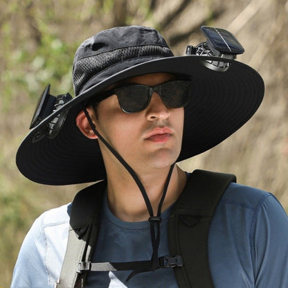 Solar Powered Rechargeable Fan Hat