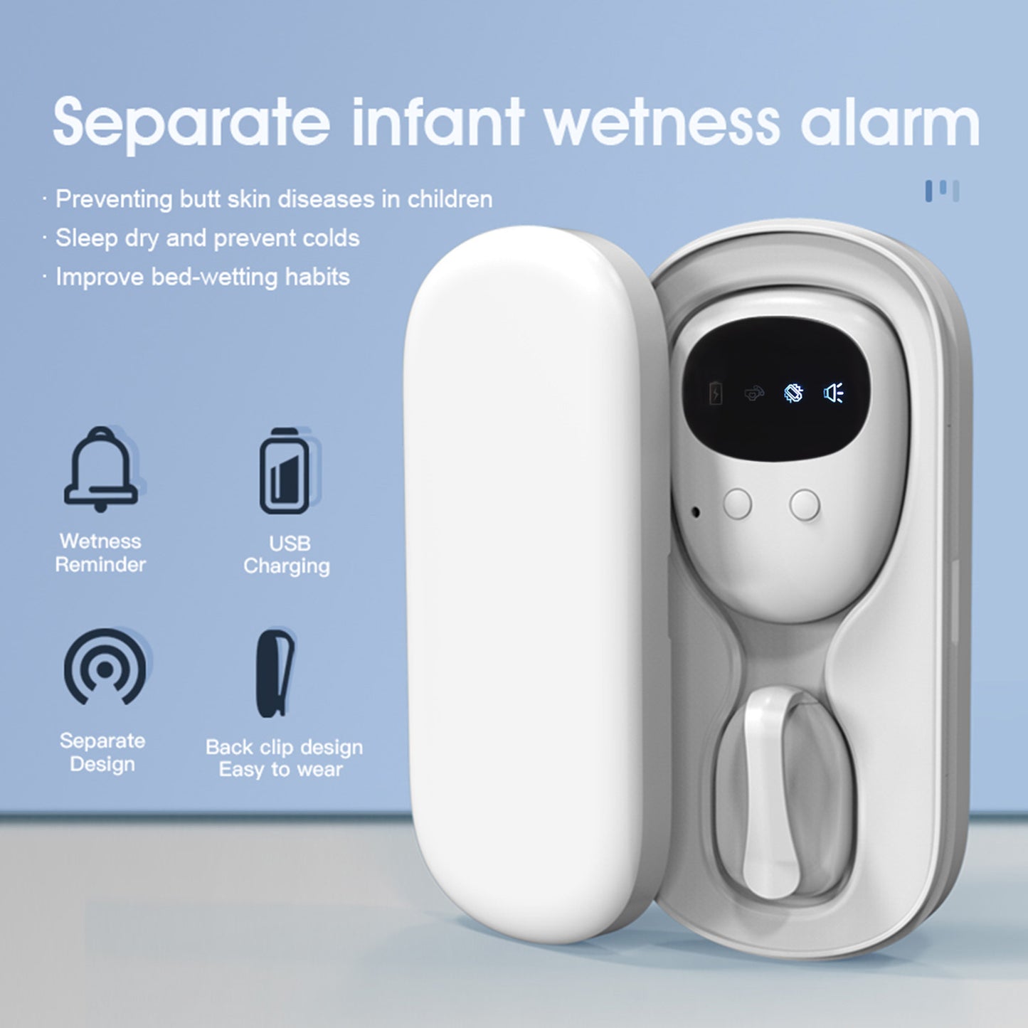 Wireless Bedwetting Alarm for Elderly and Baby