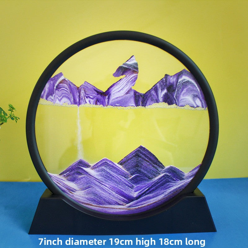 3D Hourglass Sand Painting Decor