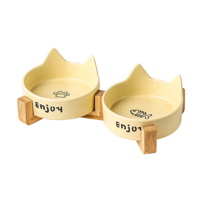Anti-spill pet water bowl