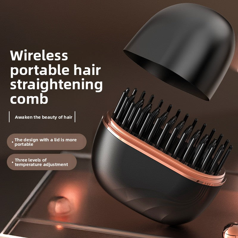 Wireless Hair Straightening Comb with Ceramic Heating