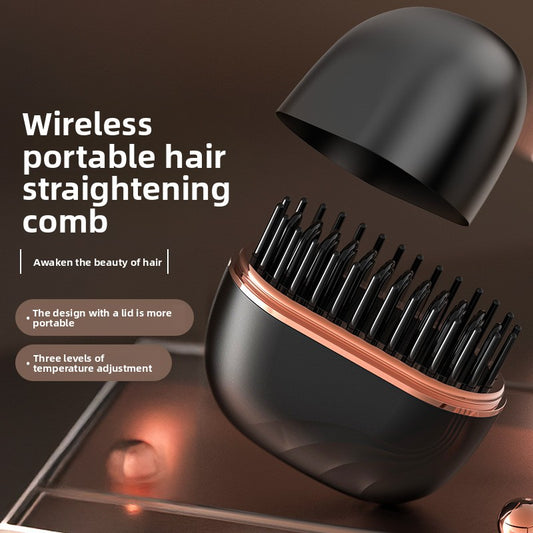 Wireless Hair Straightening Comb with Ceramic Heating