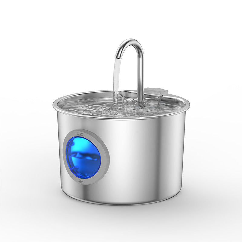 Automatic Pet Water Dispenser Stainless Steel Fountain