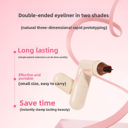 Rotating Eyeliner Stamp Pen Dual Ended Waterproof