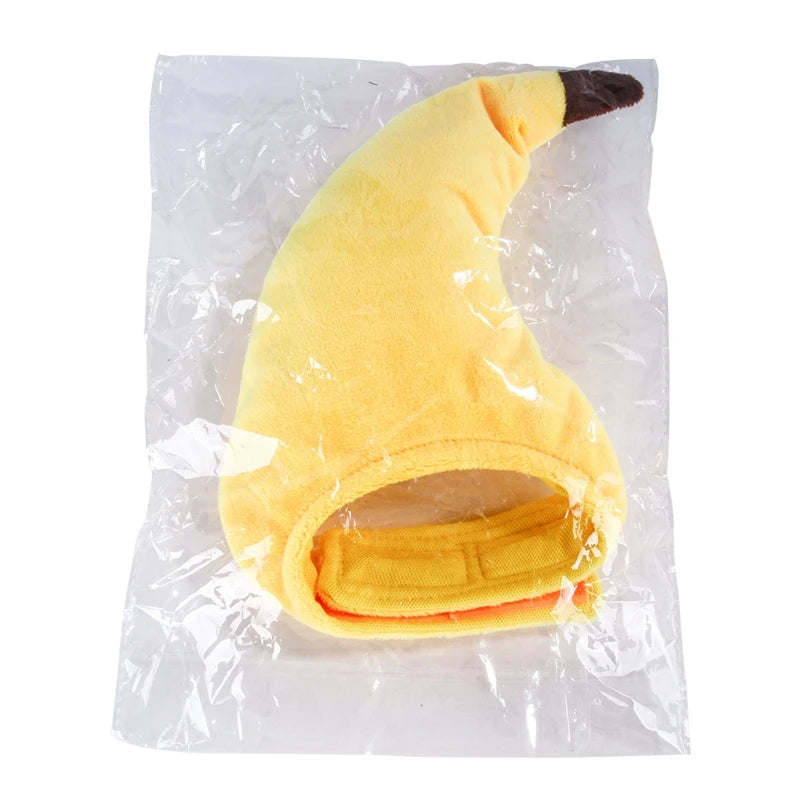 Cat Hat Banana Funny Halloween Costume Cat Dog Hats Pet Puppy Props Dress Headgear Cat Holiday Decoration Headgear Pet