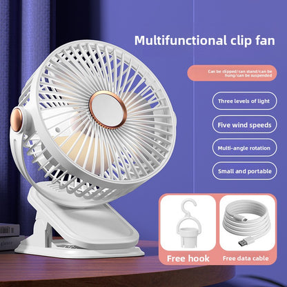 Portable USB Desk Fan with Rechargeable Battery
