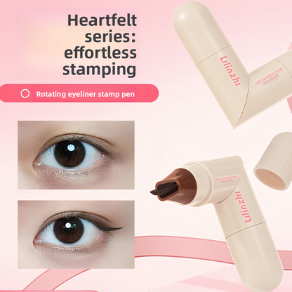 Rotating Eyeliner Stamp Pen Dual Ended Waterproof