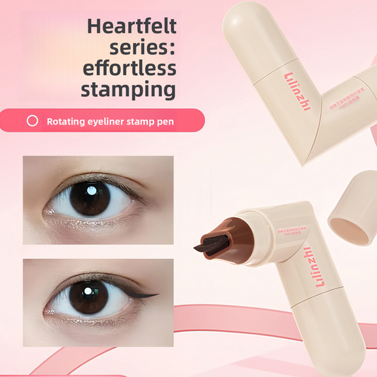 Rotating Eyeliner Stamp Pen Dual Ended Waterproof